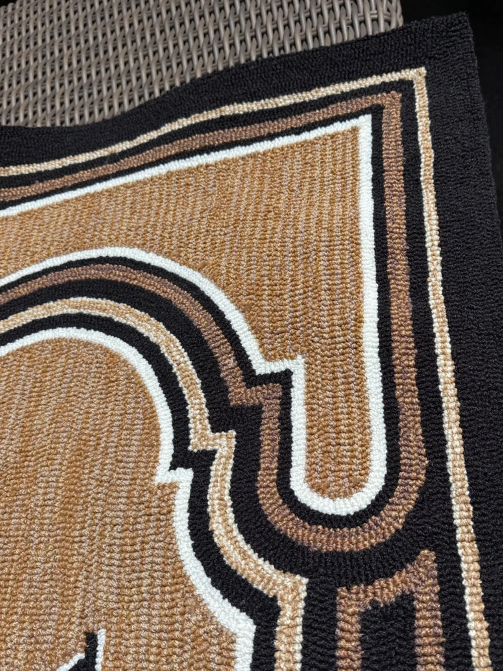 Frontgate Monogrammed 'A' Indoor/Outdoor Rug